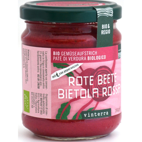 Gemüseaufstrich Rote Beete mit Peproncino BIO