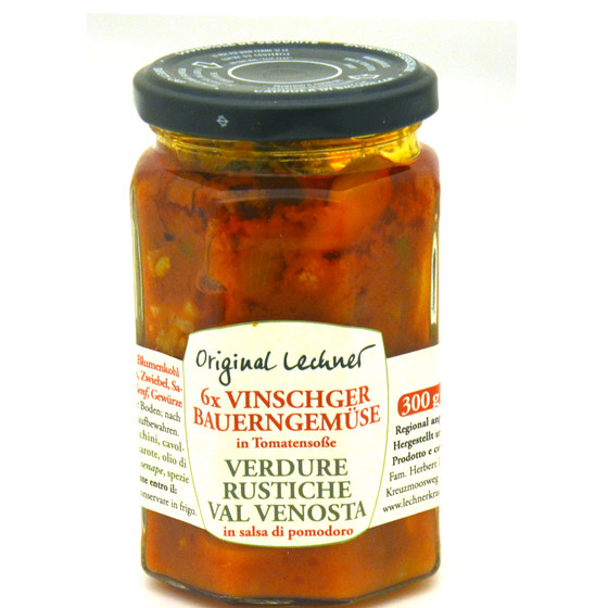 Verdure rustiche Val Venosta in salsa di pomodoro